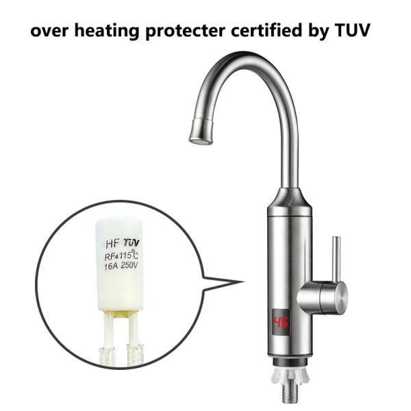 Tankless Dual Use Hot And Cold Water Tap For Kitchen And Bathroom Water Heater Tap