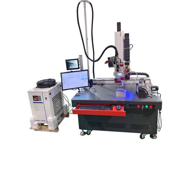 5-AXIS QCW LASER WELDING MACHINE, USED FOR LIQUID-COOLED COLD PLATE WELDING, CONTINUOUS LASER OUTPUT, RELIABLE QUALITY, ONE-YEAR MAINTENANCE SERVICE.