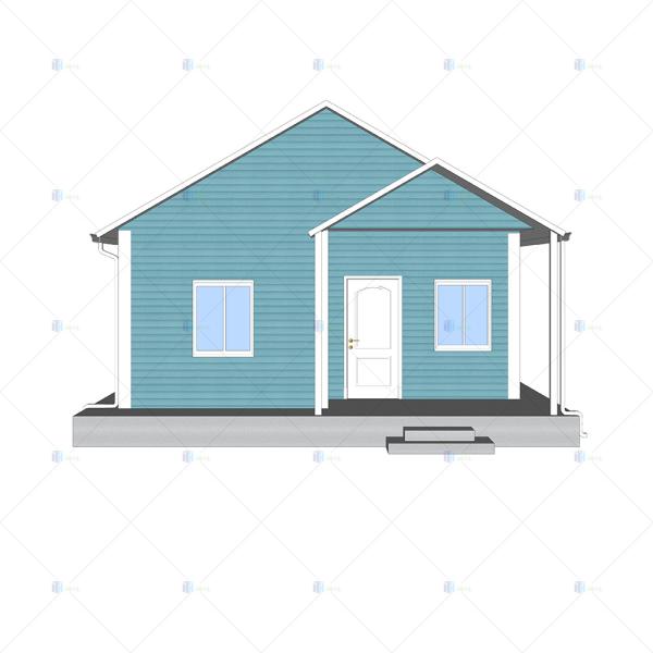 Heya-2B02-B China 2-room sandwich panel house shipping prefab design