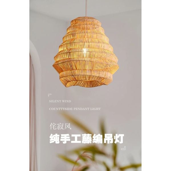 Kitchen LED Hanging Lamp bar Designer lamp Creative birdcage light Bamboo Weaving pendant lamp(WH-WP-125)