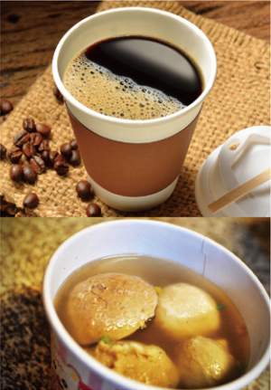 520CC Cold Disposable Hot Coffee Cups PE Coated 20pkg/Ctn