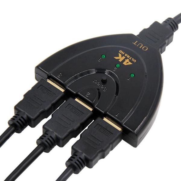 Splitter 3D мини 3 гаван 4k Hdmi, 3 в 1 из эпицентра деятельности порта Hdmi для DVD HDTV