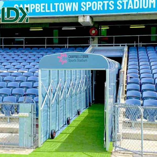 Túnel de jugador de fútbol portátil impermeable de acero galvanizado de trabajo pesado