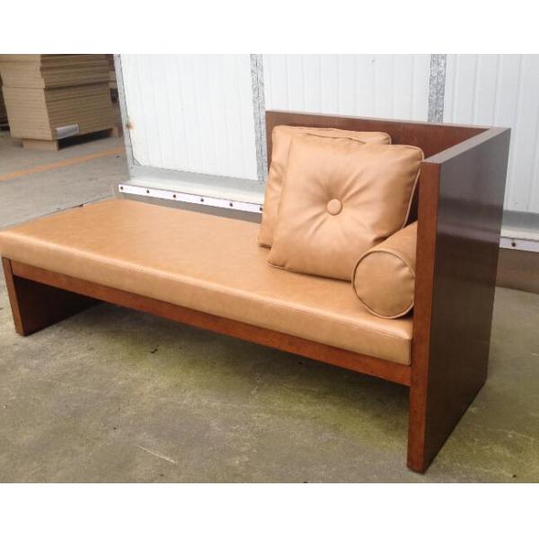 Long Bedroom Ottoman Bench , Upholstered Luggage Bench With Pillows