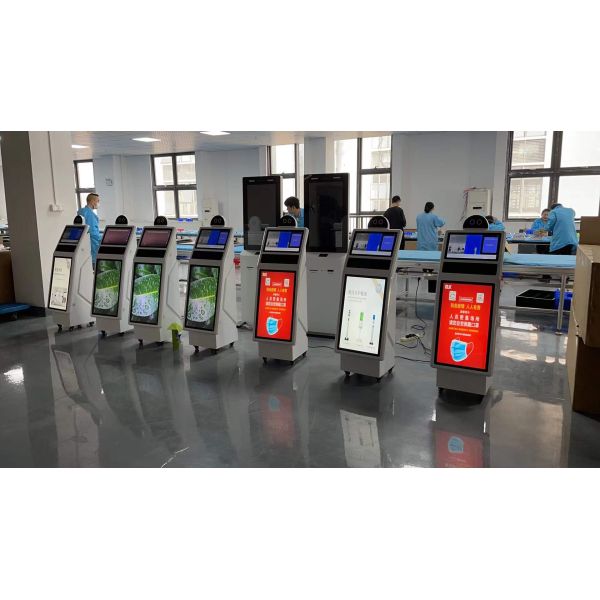 32 Inch Floor Standing Digital Signage with 1920*1080 Resolution and Touch Screen LCD Display