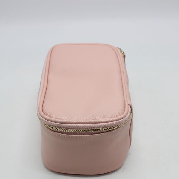 Pink Jewellery Organiser Box 24cm 9cm 13cm Nylon Travel Cosmetic Case Organizer