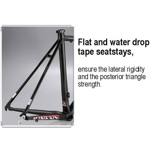 Скандий алюминиевый велосипедный каркас Аэро дорожный гоночный каркас Легкий все размеры OEM