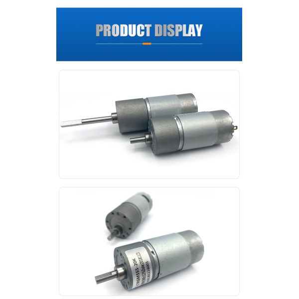 FT-37RGM555 12V DC Spur Gear Motor For Blackboard Eraser Cleaner