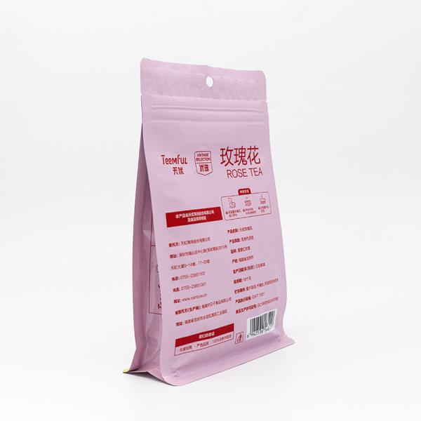 Cost-Effective Eight Sided Sealing Bag For Tea Packaging With Tear-Resistant And Custom Printing Bulk Order Discounts.
