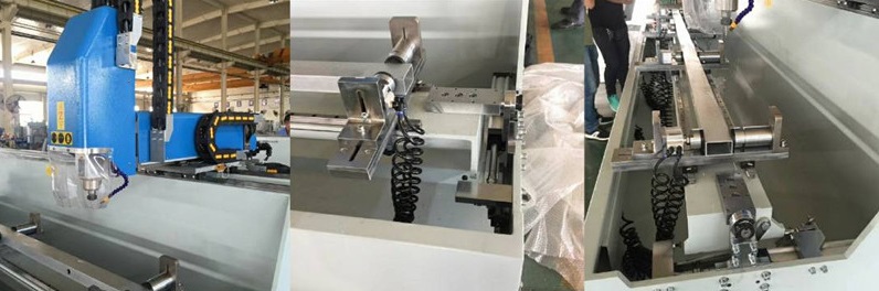 Сверля филировать гравирующ автомат для резки CNC алюминиевый для профиля двери Windows