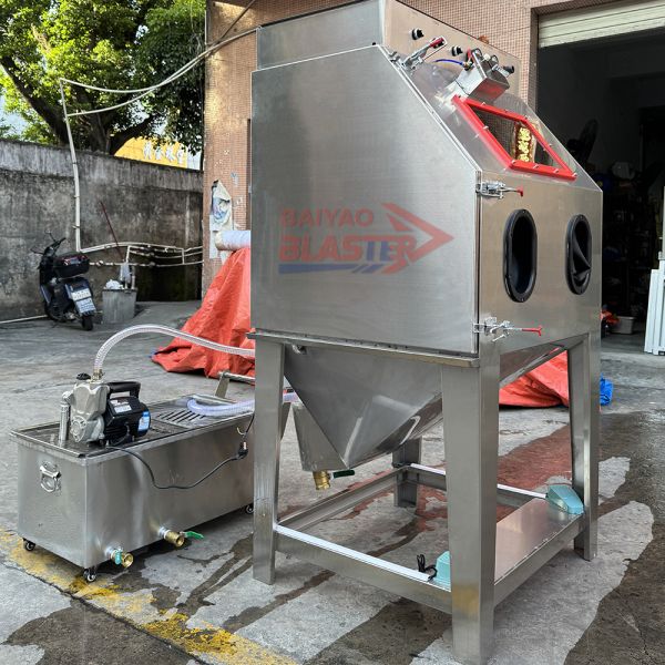 Vapour Blasting Cabinet Closed Loop System Dustless Sand Blast Machine