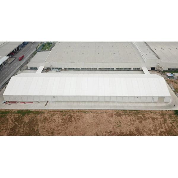 Большой Clear Span Хранилище Хранилище шатер 18м Алюминиевая конструкция для коммерческого водонепроницаемого укрытия шатер