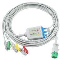 Yonker um pedaço ECG cabo e fios de chumbo 9Pin ECG cabo 3 canais ECG cabo