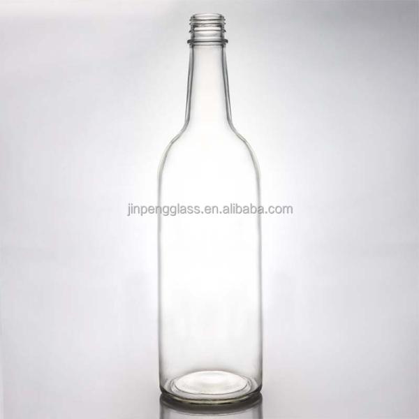 Hot Clear Crystal White Glass Bottle for Wine Gin Whiskey Tequila 500ml 700ml 750ml 1000ml