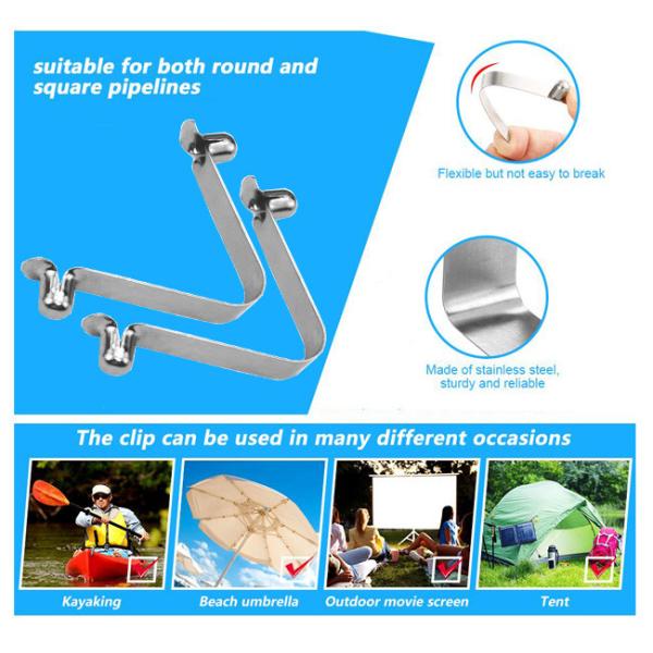 65Mn стальной двойной кнопки пружины клипы оптом индивидуальная упаковка