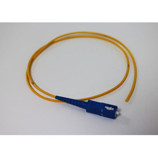 Simplex single mode pigtail fiber optic SC / UPC 0.9mm 1.5 meters RoHS