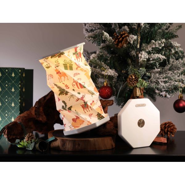 Creative Geometric Bird Rotating Paper Lamp LED Lights Home Decoration