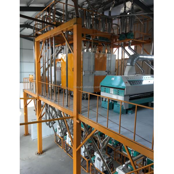 24x8x9m 50TPD роликовая кукурузная измельчительная машина для пшеничных белых мучных заводов в Индии