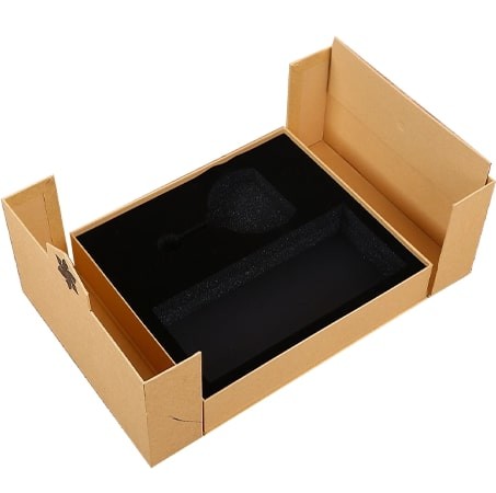 Recyclable Double Door Kraft Paper Gift Box CMYK PMS UV Hot Stamping