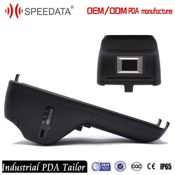 Customized 4G Android Barcode Scanner Device , Rugged Portable Fingerprint Scanner