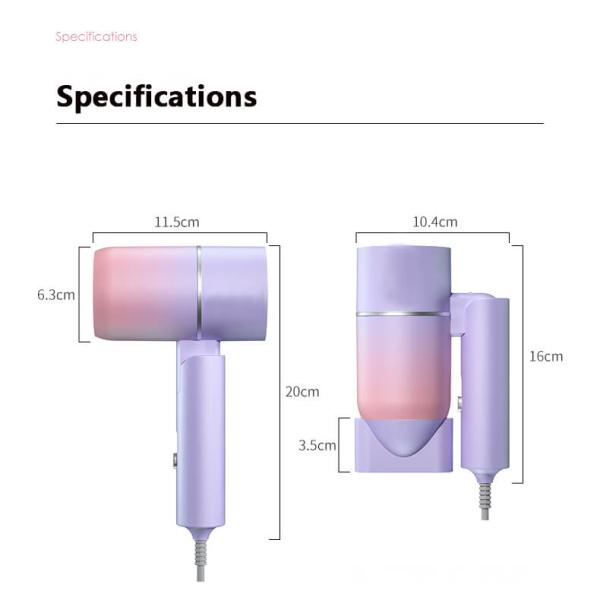 Профессиональный портативный мини складной электрический ионный фен для волос 750W