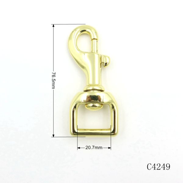 Heavy Duty Swivel Snap Hook 20mm Pet Leash Hook Gold / Gunmetal