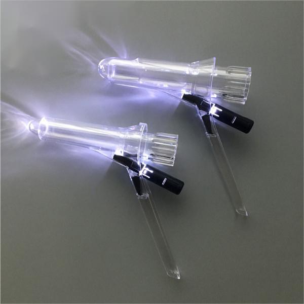 Медицинский пластик II класса Прозрачные одноразовые освещенные аноскопы Стерильные хирургические