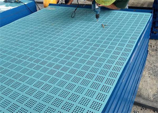 Perforated Galvanized Plate Protective Safety Screens Construction 1.5*2m