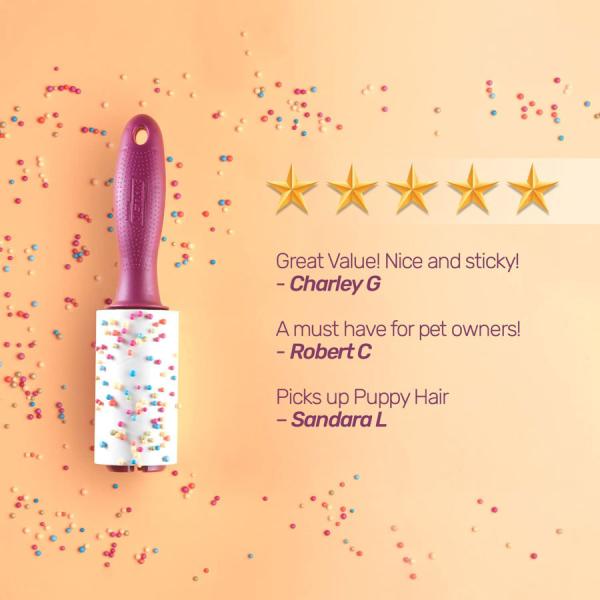 Пластиковый многоразовый ролик перевозчика волос корпии меха на одежды 400 листов