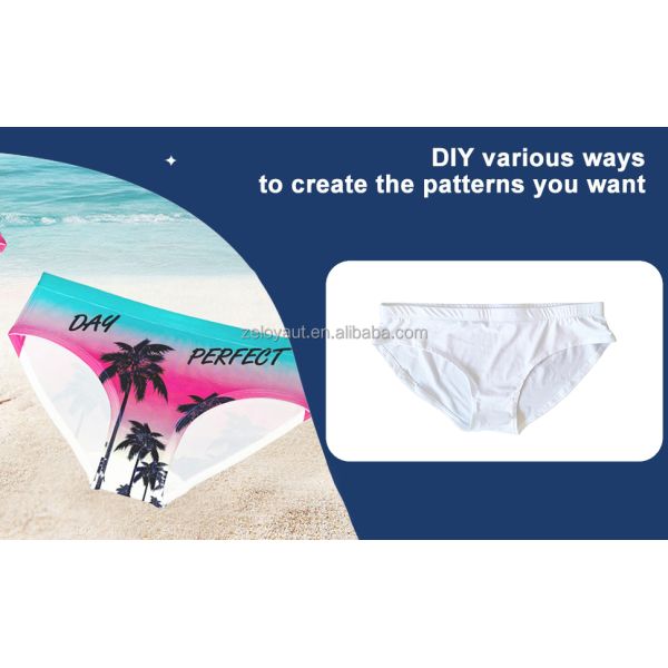 ZELOYAUT  Sublimation Luxury High Quality Comfortable Women's Panties Underwear for Women Waist Underwear