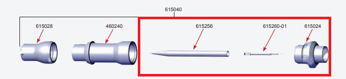 Держатель 615256 сопла брызг госпожи Topcoat A4 615260-01 615024