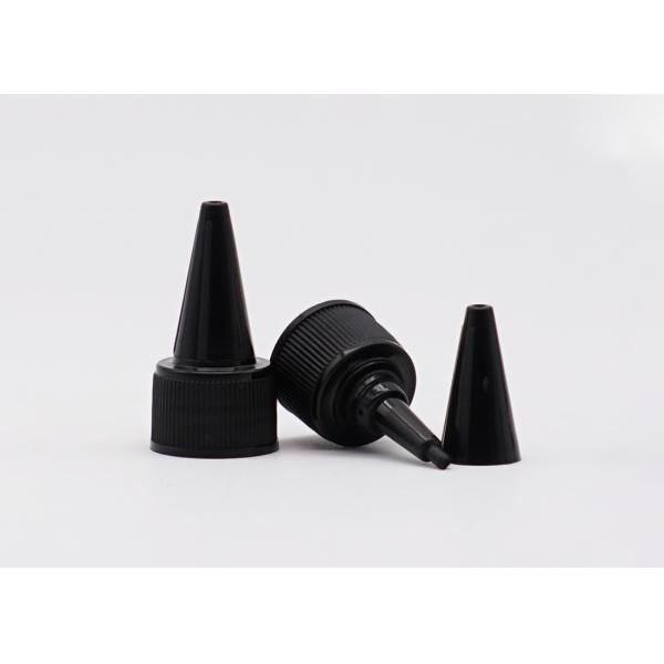 извива крышки 18mm сопла 20mm PP крышка пластикового черного длинного верхняя для бутылок винта
