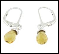 Portable Silver Earrings Sterling CZ Fashionable And Vintage Style French Wires Earring Drop CZ