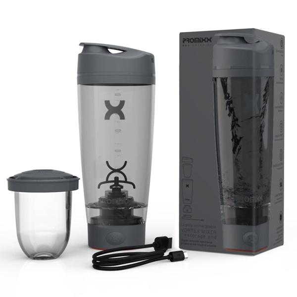 Rechargeable Shaker Bottle Powerful for Smooth Protein Shakes 20oz Cup BPA Free Battery Powered
