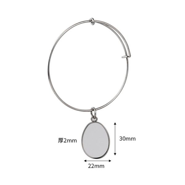 Ladies Jewelry Bracelets Various Shapes Sublimation Blank Metal Bracelets