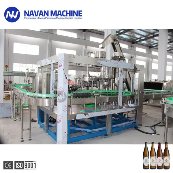Energy Drinks Whisky Beer Glass Bottle Filling Machine With Aluminum Screw Cap Crown Cap