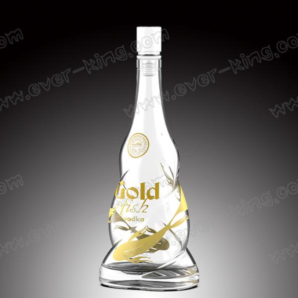 700ml Twisted Vodka Glass Bottle With Bright Closure