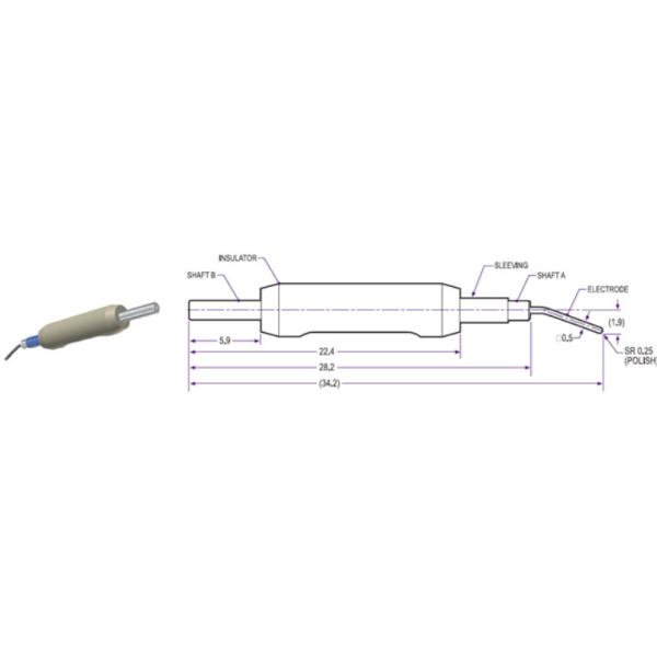 Electronic Flame Offs EFOs For KNS ICON Stainless Steel Platinum Tip