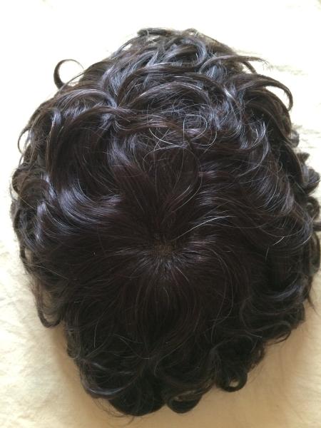 Toupet en cheveux humains de taille de base personnalisable pour votre satisfaction