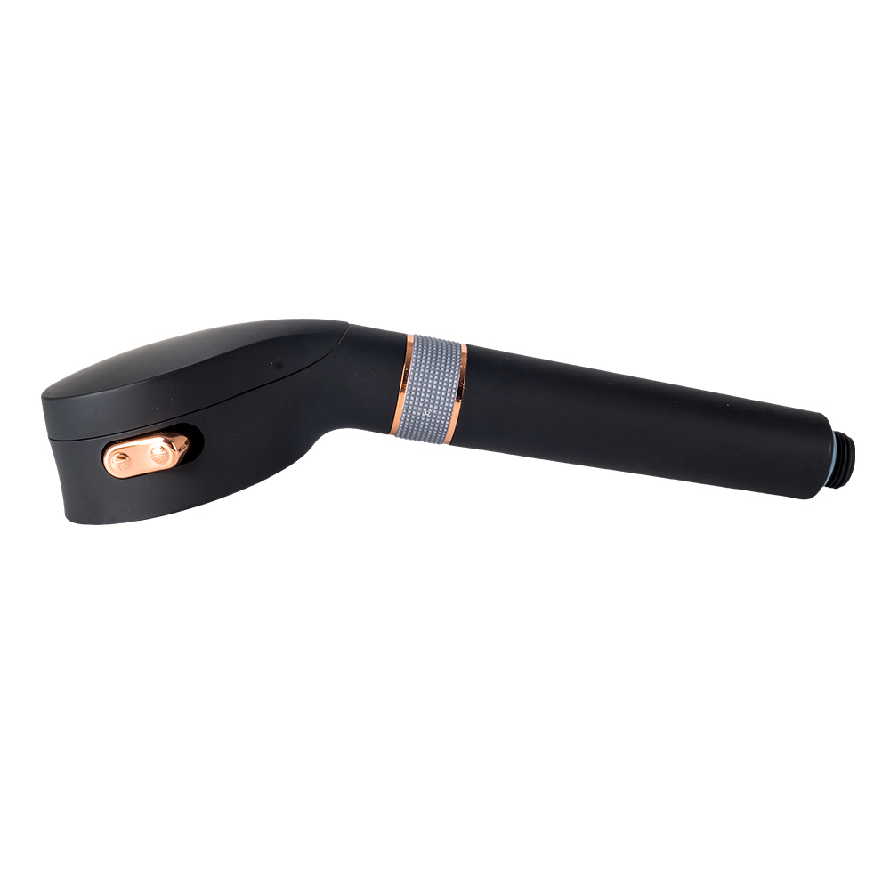 Black Rose Gold Micro Nano Bubble Shower Head 3 Spray Modes Water Saving Handheld Shower