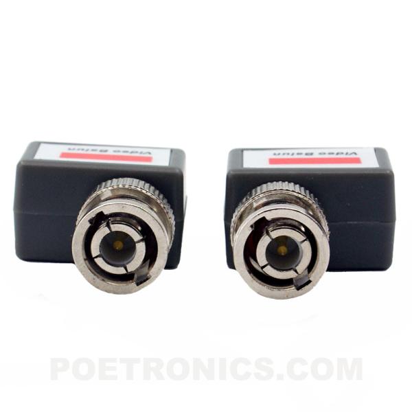 PVB-ET05 (400-600m) BNC Male to Screw Terminal CCTV Passive Video Balun transceiver