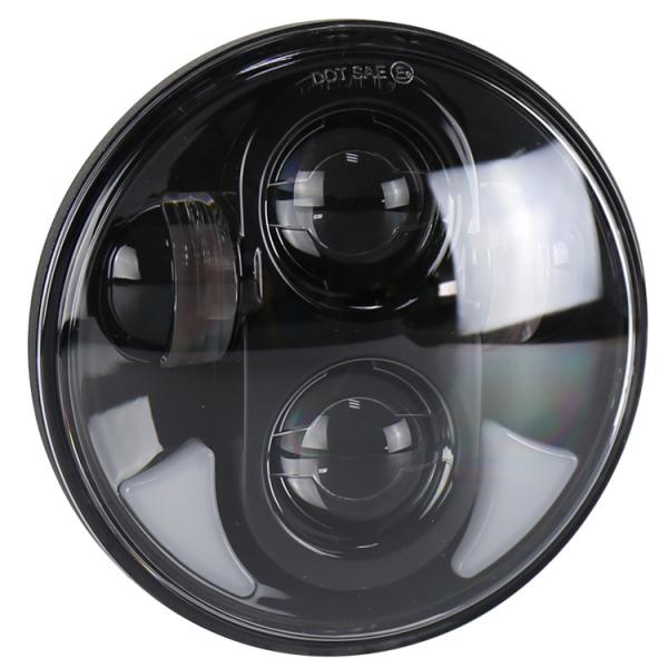 Customized Logo Round 5.75 LED Headlight Replace/Repair Option for Harley Motorcycles