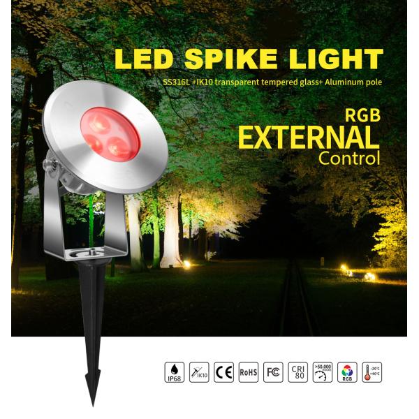 На открытом воздухе СИД RGB парка берет светлую землю на острие снабжения жилищем SS316L ввело 2 лет гарантии