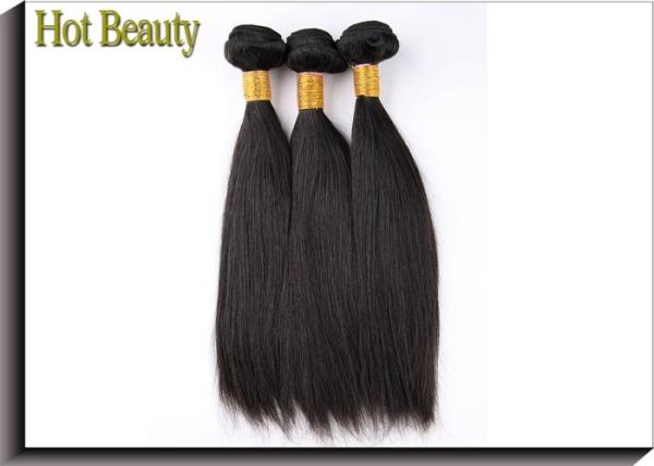 Brazilian Virgin Human Hair Extensions Silky Straight 10 Inch 20 Inch 30 Inch Soft Touch