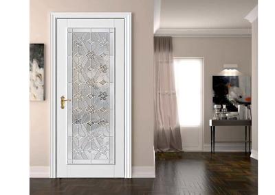 19-22Mm Double Sliding Glass Door , Colorful Durable Stained Patio Sliding Doors