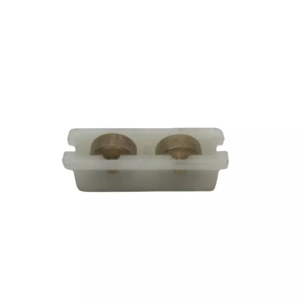 Double Copper Wheel Nylon Housing Sliding Plastic Door Roller For Aluminium Door & Window System
