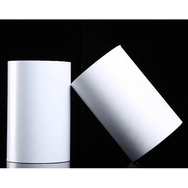 HM4833 Model Self Adhesive Film Pp White Glossy Hotmelt Glue White Glassine Liner
