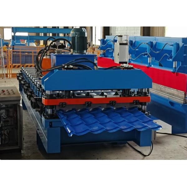 Plc Control 8-15m/Min Roof Roll Forming Machine For Pre Painted Steel Coil