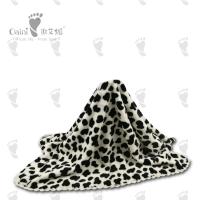 Colcha adorável infantil de algodão PP com estampa de pele de leopardo para recém-nascido