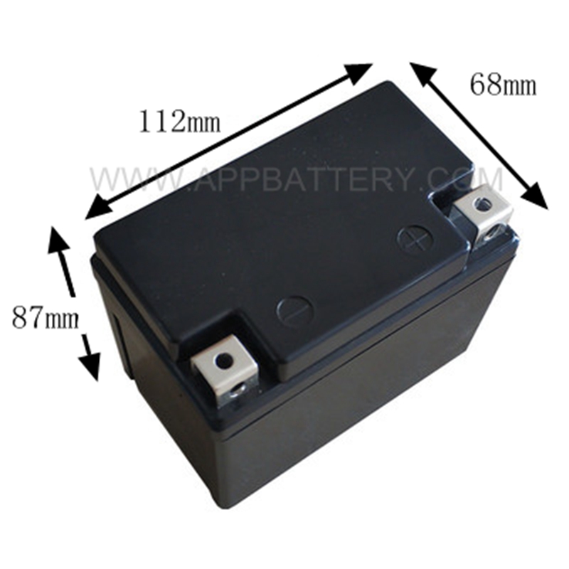 12V 4.5Ah Motorcycle Battery Box Plastic For 18650 Cells IP54 Rated Dimensions 112x68x106mm